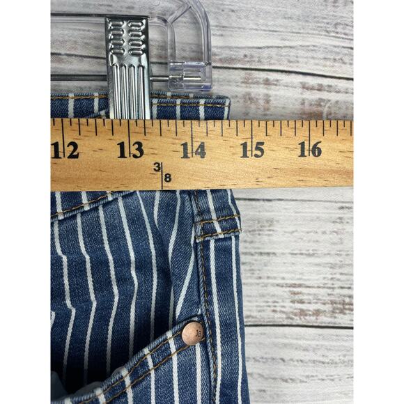 Judy Blue Super Flare High Rise Jean Pinestripe 28 Western Boho Hippie JB88230 - Picture 6 of 10